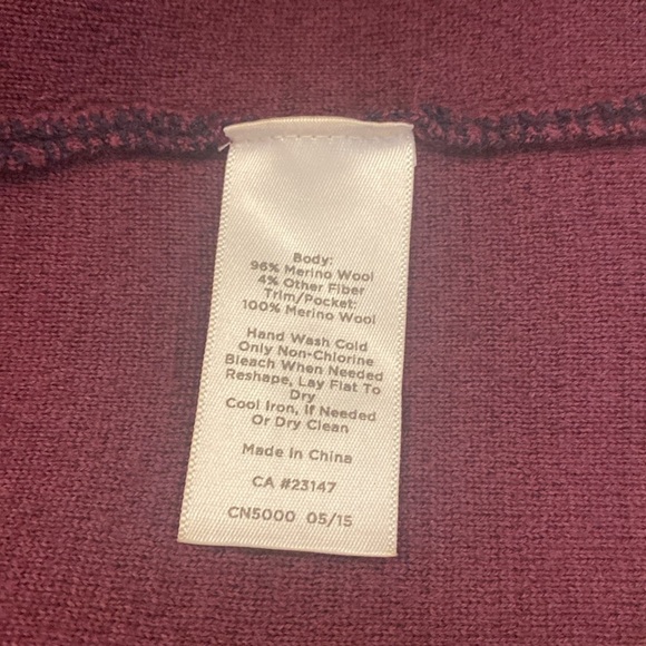 Talbots Pure Merino Wool Open Front Cardigan Sweater Size 1X - Picture 6 of 11